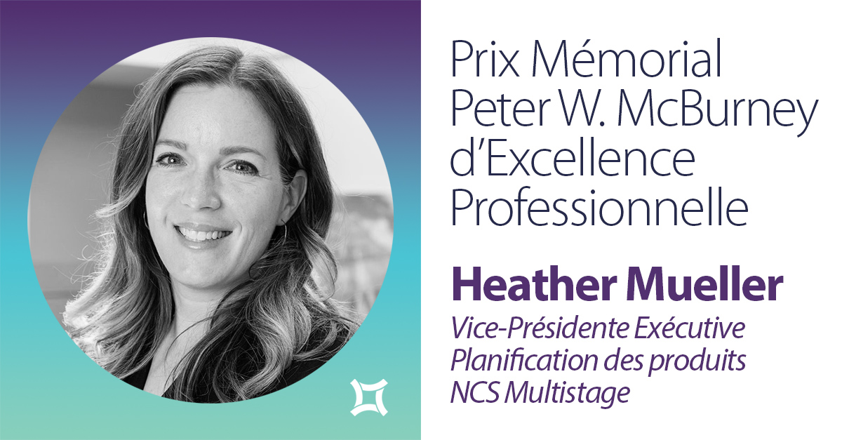 Heather Mueller - Peter W. McBurney Memorial Award for Professional Excellence FR