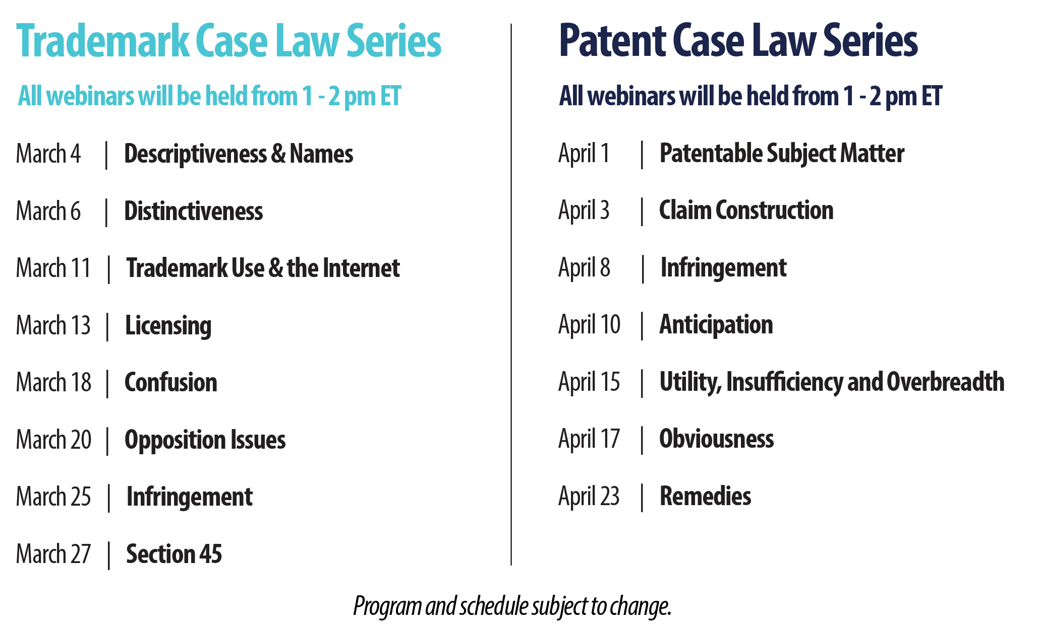 2025 Case Law Dates EN 2