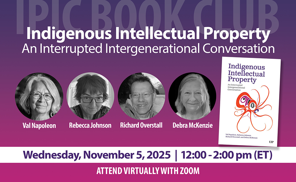 2025 IPIC Book Club Cover + Speakers - Indigenous IP EN