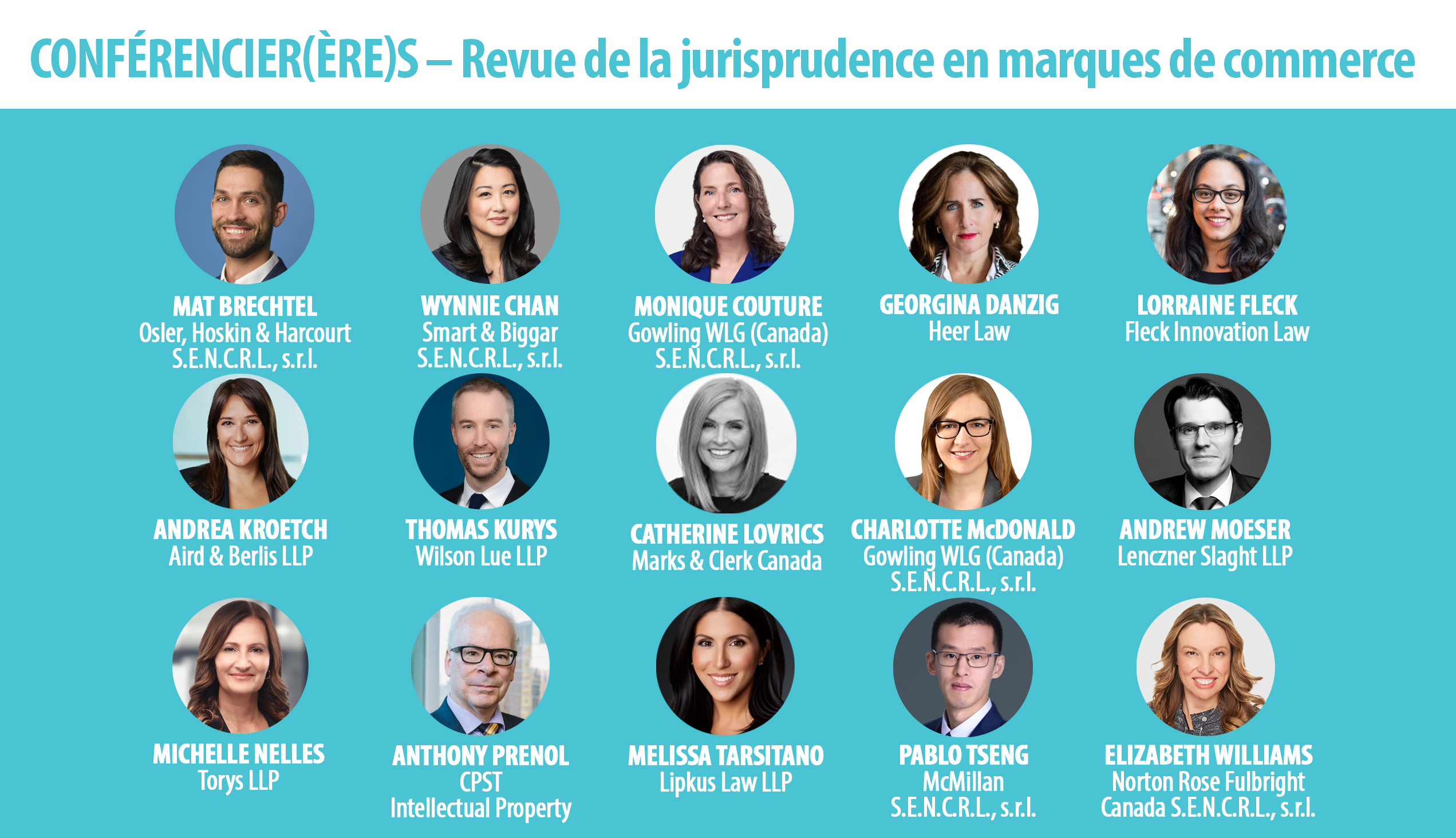 2026 Case Law Speakers - Trademark - FR